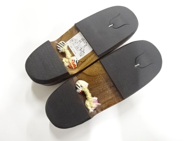  未使用品　焼桐下駄(23.5センチ)